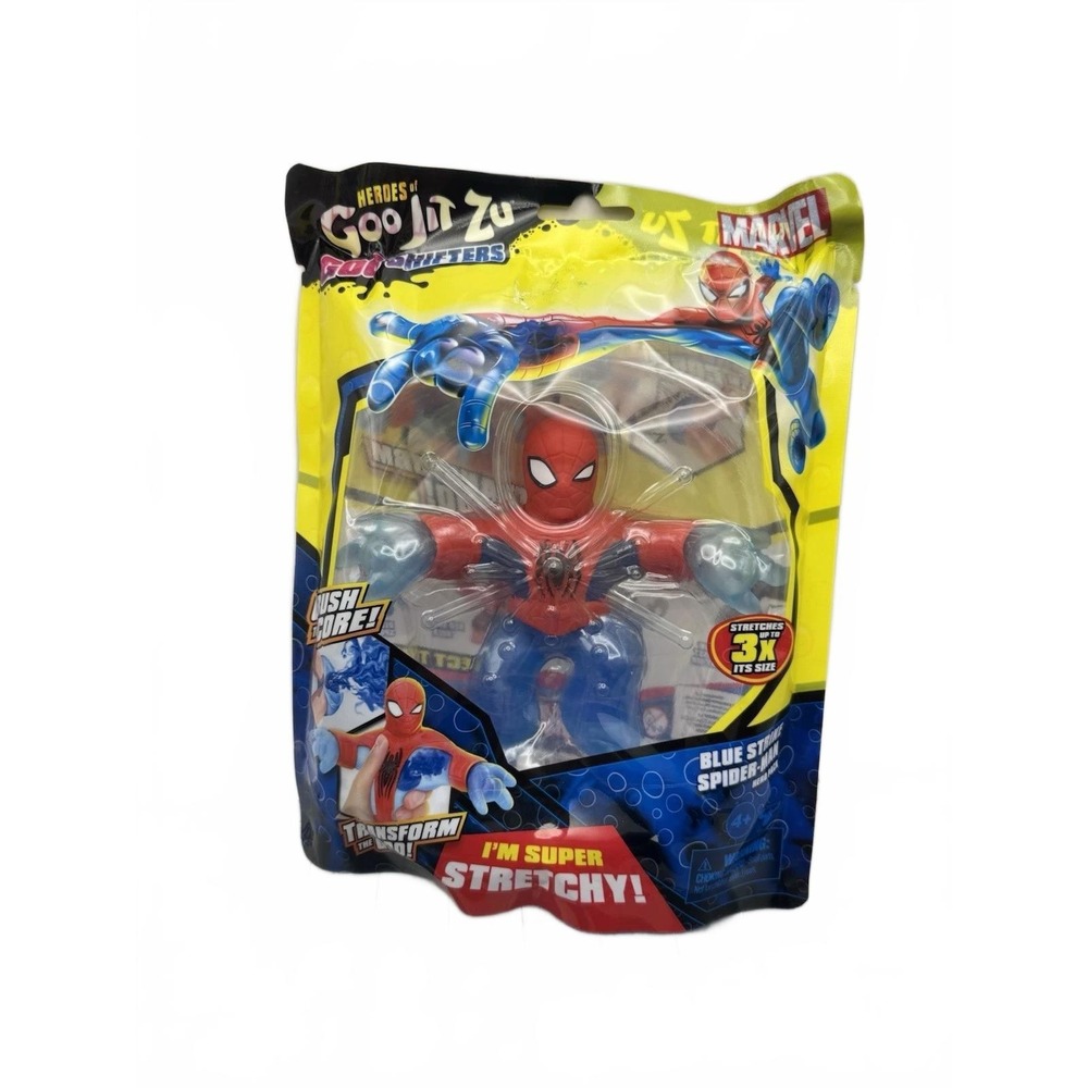 Heroes of Goo Jit Zu Marvel's Spiderman Figure Brand‎ New Super Stretchy